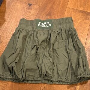 Daily Drills Khaki Mini Skirt